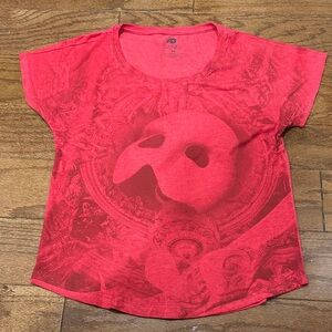Phantom of the Opera red Mask Graphic Broadway t-shirt